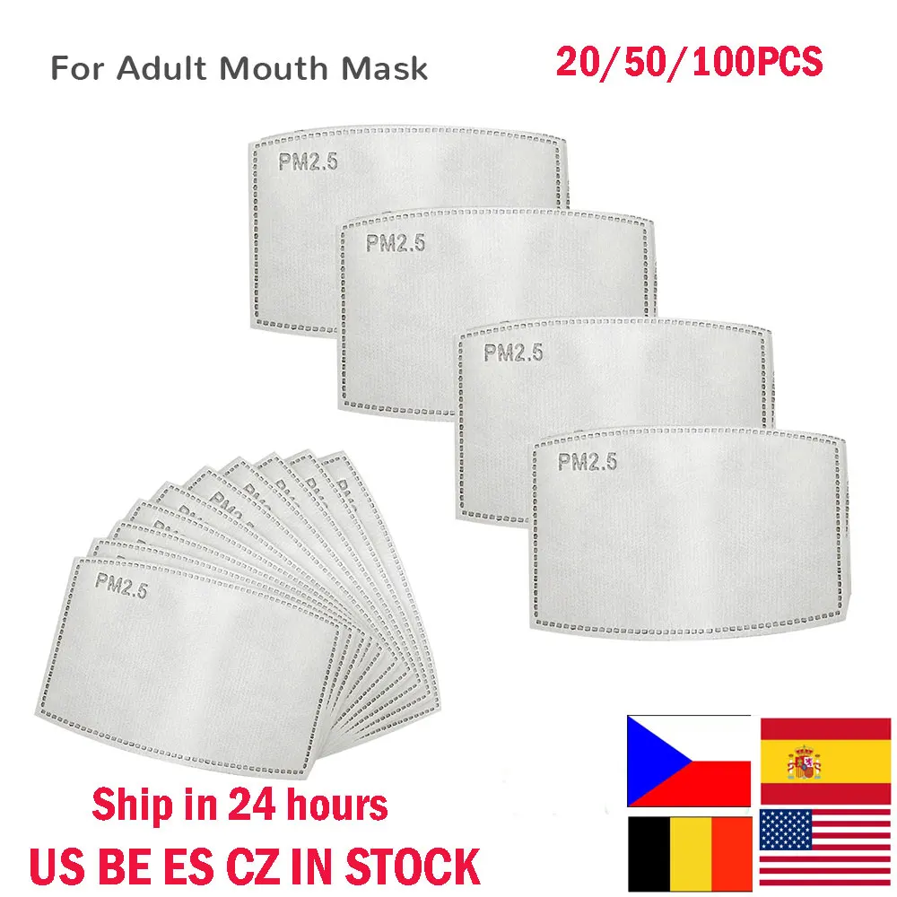 Fast Delivery 50pcs Activated carbon filter Mask Replacement Filter Efficient filtration PM2.5 Anti Haze mouth Masks replaceable
Fast Delivery 50pcs Activated carbon filter Mask Replacement Filter Efficient filtration PM2.5 Anti Haze mouth Masks replaceable