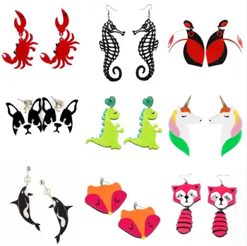 Earrings For Women Acrylic Fashion Charm Exaggerated Eardrop Party Hip Hop Girls Cute Sweet Interesting Dinosaur Cat Butterfly
Earrings For Women Acrylic Fashion Charm Exaggerated Eardrop Party Hip Hop Girls Cute Sweet Interesting Dinosaur Cat Butterfly