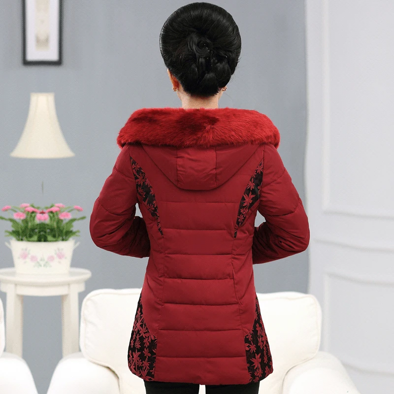 Special Offer Middle-aged WOMEN'S Apparels Winter Mid-length down Jacket Cotton-padded Clothes Middle-aged Women Dress Fur Colla
Special Offer Middle-aged WOMEN'S Apparels Winter Mid-length down Jacket Cotton-padded Clothes Middle-aged Women Dress Fur Colla