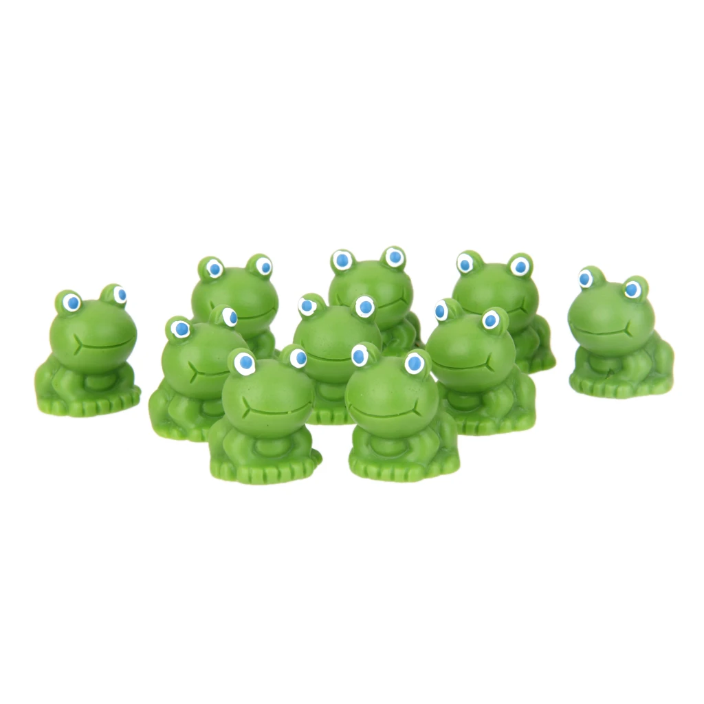 MagiDeal 10Pcs Garden Decor Bonsai Miniature DIY Craft Resin Frog Shelf Display Ornament MagiDeal 10Pcs Garden Decor Bonsai Miniature DIY Craft Resin Frog Shelf Display Ornament