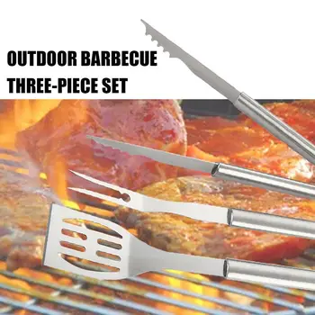 Strong 3pcs Stainless Steel Camp Tools BBQ Kit BBQ Tools Roast Fork Shovel Barbecue Accessories Picnic Grill Brush Cooking
Strong 3pcs Stainless Steel Camp Tools BBQ Kit BBQ Tools Roast Fork Shovel Barbecue Accessories Picnic Grill Brush Cooking