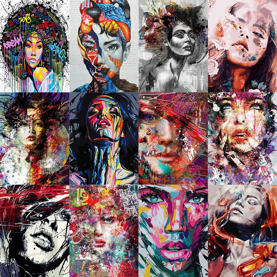 AMTMBS DIY Oil Coloring Paint By Numbers On Canvas Woman Portrait Acrylic Paint Draw By Number Gift Home Decor
AMTMBS DIY Oil Coloring Paint By Numbers On Canvas Woman Portrait Acrylic Paint Draw By Number Gift Home Decor