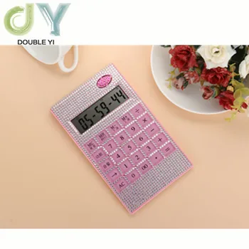 Free shipping Battery-driven calculator pink diamond thin straight plate pronunciation crystal keys 
Free shipping Battery-driven calculator pink diamond thin straight plate pronunciation crystal keys