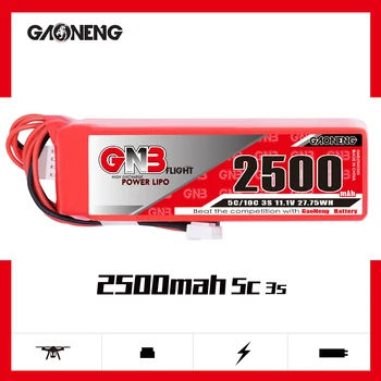Gaoneng GNB 2500MAH 3S 11.1V 5C Lipo Battery Futaba JST Plug for Frsky X9D Plus Futaba Spectrum Transmitter Remote RC FPV Drone
Gaoneng GNB 2500MAH 3S 11.1V 5C Lipo Battery Futaba JST Plug for Frsky X9D Plus Futaba Spectrum Transmitter Remote RC FPV Drone