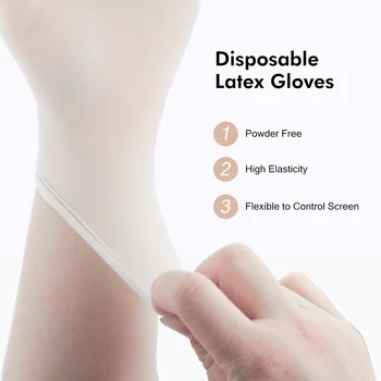10 Pair of Disposable Latex Gloves Powder Free Anti-bacteria Anti-pollution Safety Protection
10 Pair of Disposable Latex Gloves Powder Free Anti-bacteria Anti-pollution Safety Protection