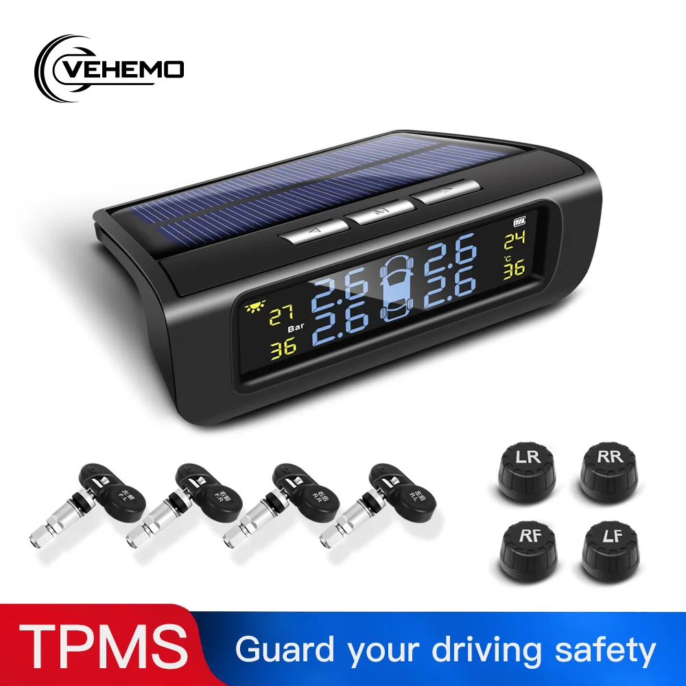Car Tire Pressure Alarm Monitor System Solar Power TPMS 4 Wheel External sensor Built-in sensor Tyre Sensor Temperature Alert
Car Tire Pressure Alarm Monitor System Solar Power TPMS 4 Wheel External sensor Built-in sensor Tyre Sensor Temperature Alert