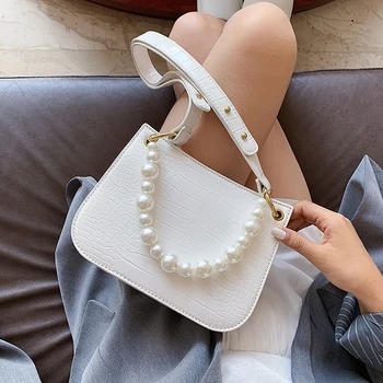 French Style Small Bag Women 2020 Popular New Wave Wild Pearl Girl Shoulder Bags Stone Embossing Shoulder Armpit Bag Beige Blue 
French Style Small Bag Women 2020 Popular New Wave Wild Pearl Girl Shoulder Bags Stone Embossing Shoulder Armpit Bag Beige Blue