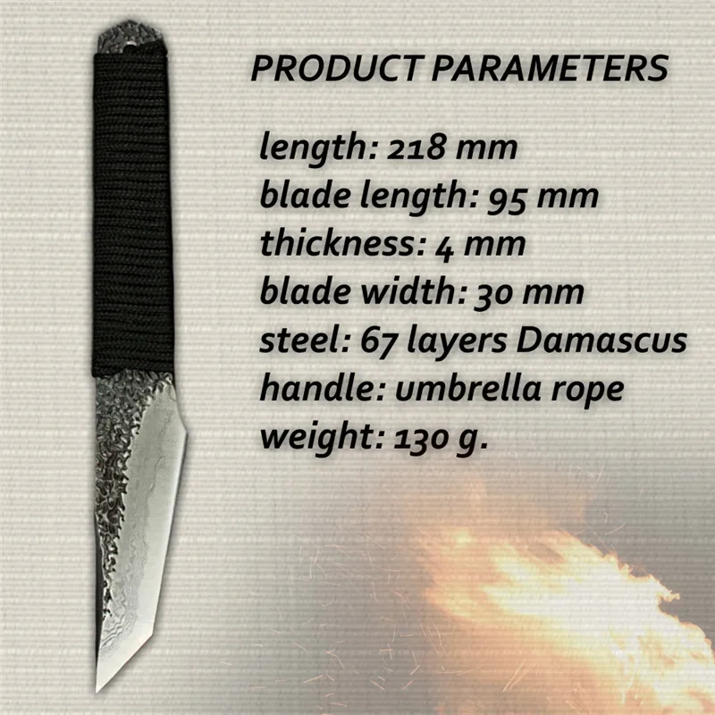 Hunting-Knife-Damascus-Steel-Camping-Sport-Outdoor-Gadgets-Car-Safety-Hammer-Seat-belt-Cutter-Chef-Utility (4)