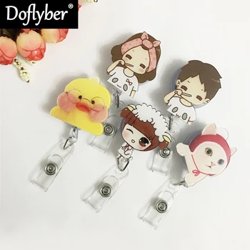 New Cartoon Cat Sheep Badge Reel Office Accessories Student Nurse Exihibiton ID Name Card Retractable Badge Holder
New Cartoon Cat Sheep Badge Reel Office Accessories Student Nurse Exihibiton ID Name Card Retractable Badge Holder