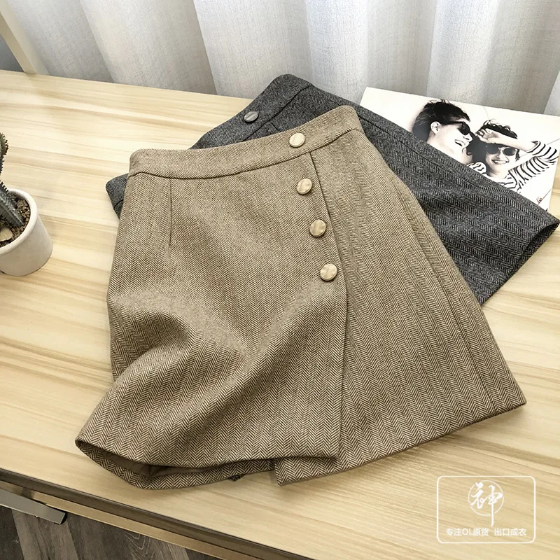 A Generation of 219 Autumn And Winter B by Single Product outside M Dachang Goods Skirt Short Skirt Slit A- line Skirt Entity
A Generation of 219 Autumn And Winter B by Single Product outside M Dachang Goods Skirt Short Skirt Slit A- line Skirt Entity