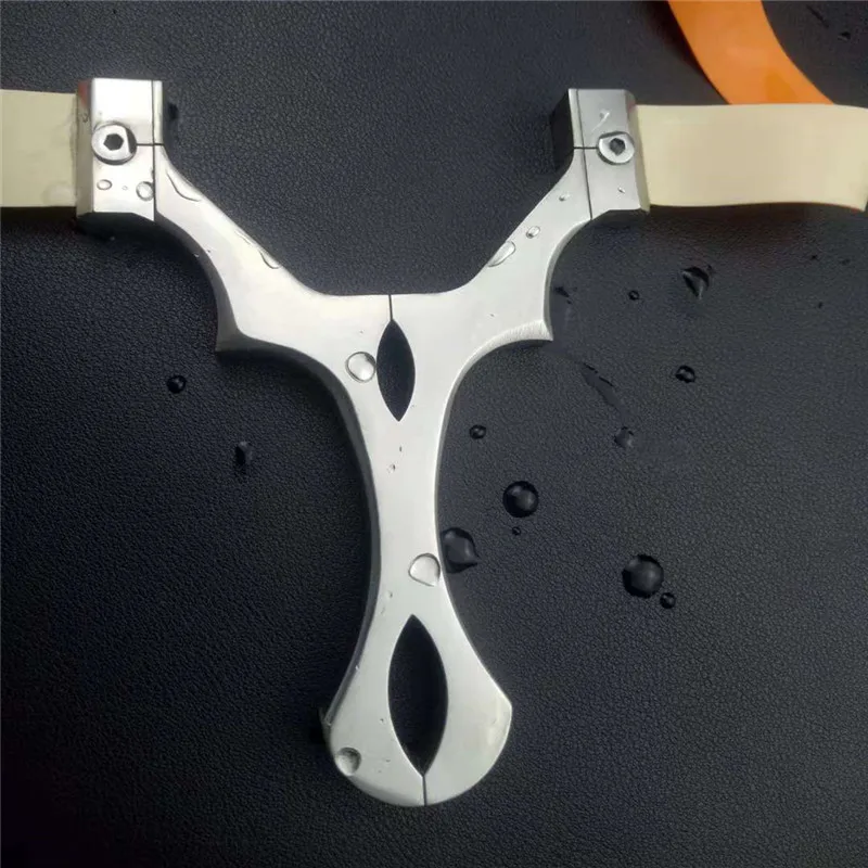 Slingshot Catapult Hunting High Quality Stainless steel With Rubber Band Outdoor Shooting Game sling shot new 2018 
Slingshot Catapult Hunting High Quality Stainless steel With Rubber Band Outdoor Shooting Game sling shot new 2018