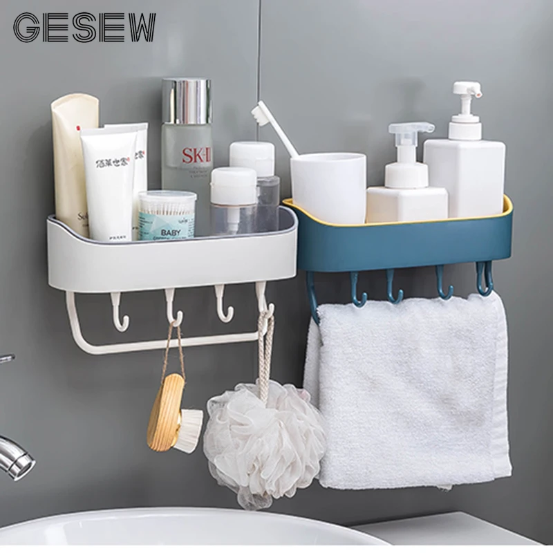 GESEW Bathroom Rack Plastic Quick Drain Toothbrush Placement Free Punching Multi-function Bathroom Shelf Kitchen Storage Box
GESEW Bathroom Rack Plastic Quick Drain Toothbrush Placement Free Punching Multi-function Bathroom Shelf Kitchen Storage Box