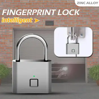 Durable Door Locks Multi-function Solid Keyless USB Rechargeable Fingerprint Padlock Smart Lock for Door Luggage Case
Durable Door Locks Multi-function Solid Keyless USB Rechargeable Fingerprint Padlock Smart Lock for Door Luggage Case