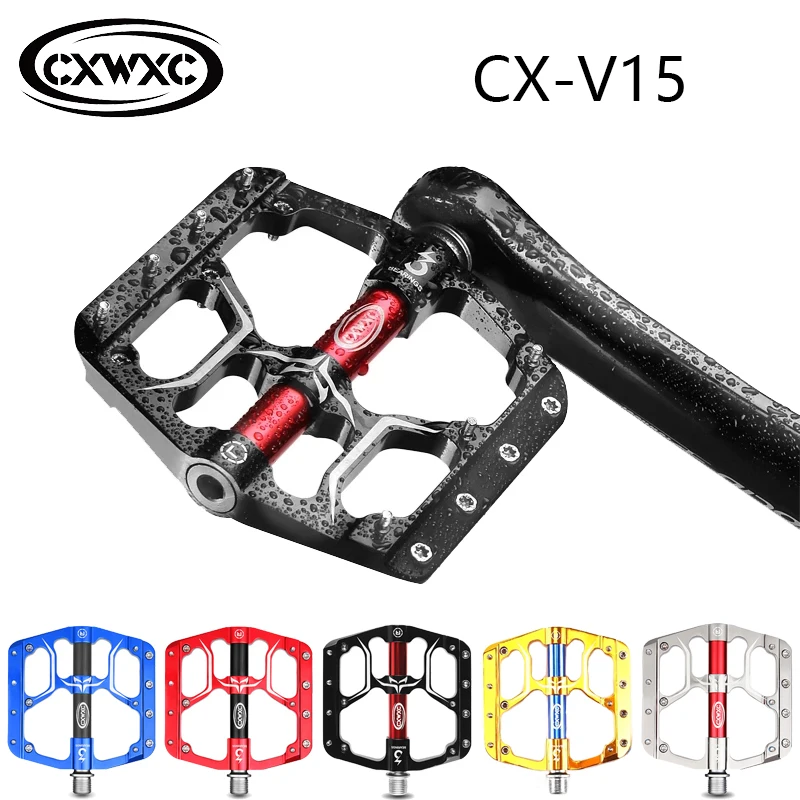 

CXWXC CX-V15 Flat MTB Road 3 Sealed Bearings Bicycle Pedal Mountain Bike Pedals Wide Platform Pedales Bicicleta Accessories Part