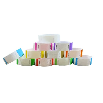 Solid NEW Color 1" Tyvek Wristbands Stub Detachable for ID Paper Wristbands for Party Events,Black Imprint Only 500 Pieces
Solid NEW Color 1" Tyvek Wristbands Stub Detachable for ID Paper Wristbands for Party Events,Black Imprint Only 500 Pieces