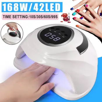 42 LED Nail Lamp for Manicure 168W Nail Dryer Machine UV Lamp For Cure UV Gel Nail Polish With Motion Sensing LCD Display 
42 LED Nail Lamp for Manicure 168W Nail Dryer Machine UV Lamp For Cure UV Gel Nail Polish With Motion Sensing LCD Display
