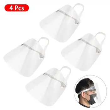 4PC Transparent Face Shield Mask Head-Mounted Mask Anti-Fog Against Liquid Splashes Protective Face Shield
4PC Transparent Face Shield Mask Head-Mounted Mask Anti-Fog Against Liquid Splashes Protective Face Shield