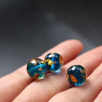 10pcs/Lot 10mm 12mm Fine Lampwork Beads Handmade Dark Ocean Blue color with Gold foil for jewelry Making
10pcs/Lot 10mm 12mm Fine Lampwork Beads Handmade Dark Ocean Blue color with Gold foil for jewelry Making
