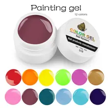 Lghzlink peinture couleur vernis à ongles vernis à ongles conseils pour l'art des ongles bricolage conception manucure 12 couleurs UV LED tremper(China)