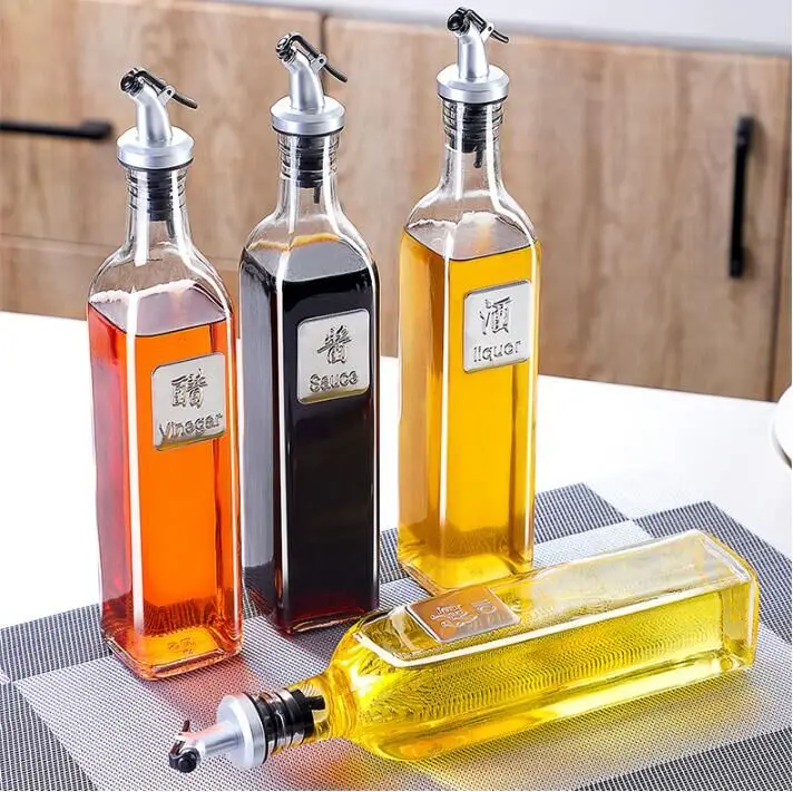 Kitchen Cooking Seasoning Bottle Dispenser Sauce Vinegar Bottle Glass Storage Bottles for Oil and Vinegar Creative Kitchen Tools
Kitchen Cooking Seasoning Bottle Dispenser Sauce Vinegar Bottle Glass Storage Bottles for Oil and Vinegar Creative Kitchen Tools
