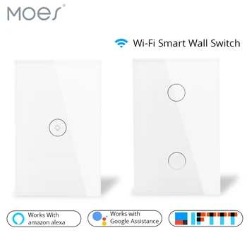 Wifi Smart Wall Touch Switch Glass Panel US Standard APP Remote Control Works with Amazon Alexa Google Home for Smart Home
Wifi Smart Wall Touch Switch Glass Panel US Standard APP Remote Control Works with Amazon Alexa Google Home for Smart Home