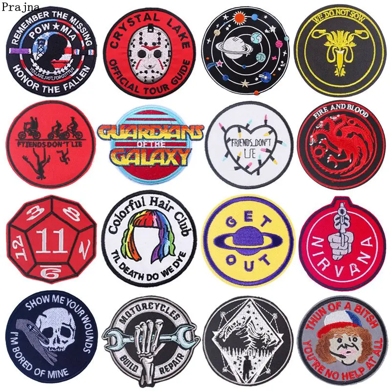 Prajna Round Patch Iron On Patches On Clothes Embroidered Patches For Clothing Stripes Punk Biker Patch On Jacket DIY Decoration
Prajna Round Patch Iron On Patches On Clothes Embroidered Patches For Clothing Stripes Punk Biker Patch On Jacket DIY Decoration