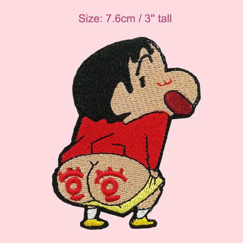 Crayon Shin-chan Embroidered Iron On Patch Cartoon Cute Applique Popular Japan Anime emblem
Crayon Shin-chan Embroidered Iron On Patch Cartoon Cute Applique Popular Japan Anime emblem