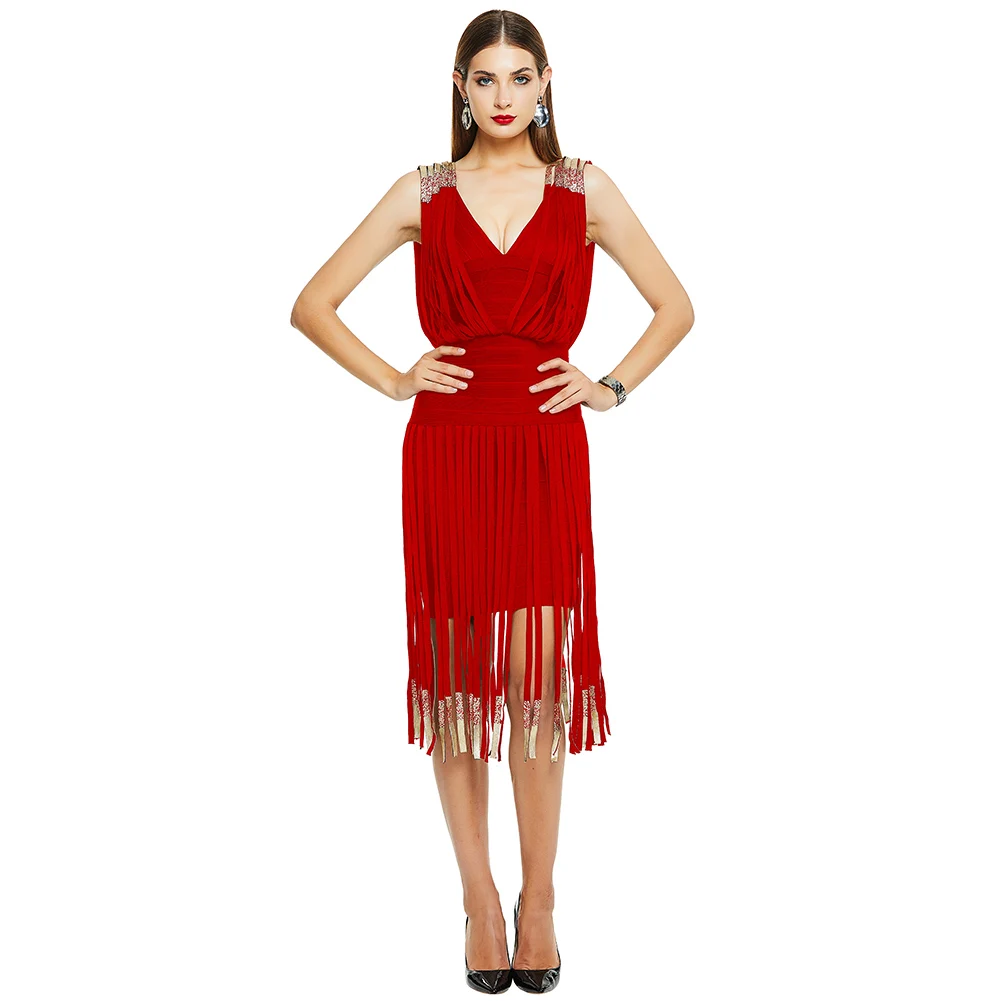 Bikitique V-Neck Tight Bandage Party Dress Women Fringe Gold Stamping Backless Date Dance Sexy Dress Winter Dress Vestidos
Bikitique V-Neck Tight Bandage Party Dress Women Fringe Gold Stamping Backless Date Dance Sexy Dress Winter Dress Vestidos