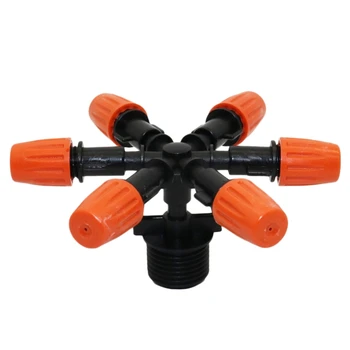 6-Head Multi-Nozzle Sprinkler With 1/2 Inch Male Thread Adjustable Sprayer Greenhouse Industrial Cooling Fogger Nozzle 1Pcs
6-Head Multi-Nozzle Sprinkler With 1/2 Inch Male Thread Adjustable Sprayer Greenhouse Industrial Cooling Fogger Nozzle 1Pcs