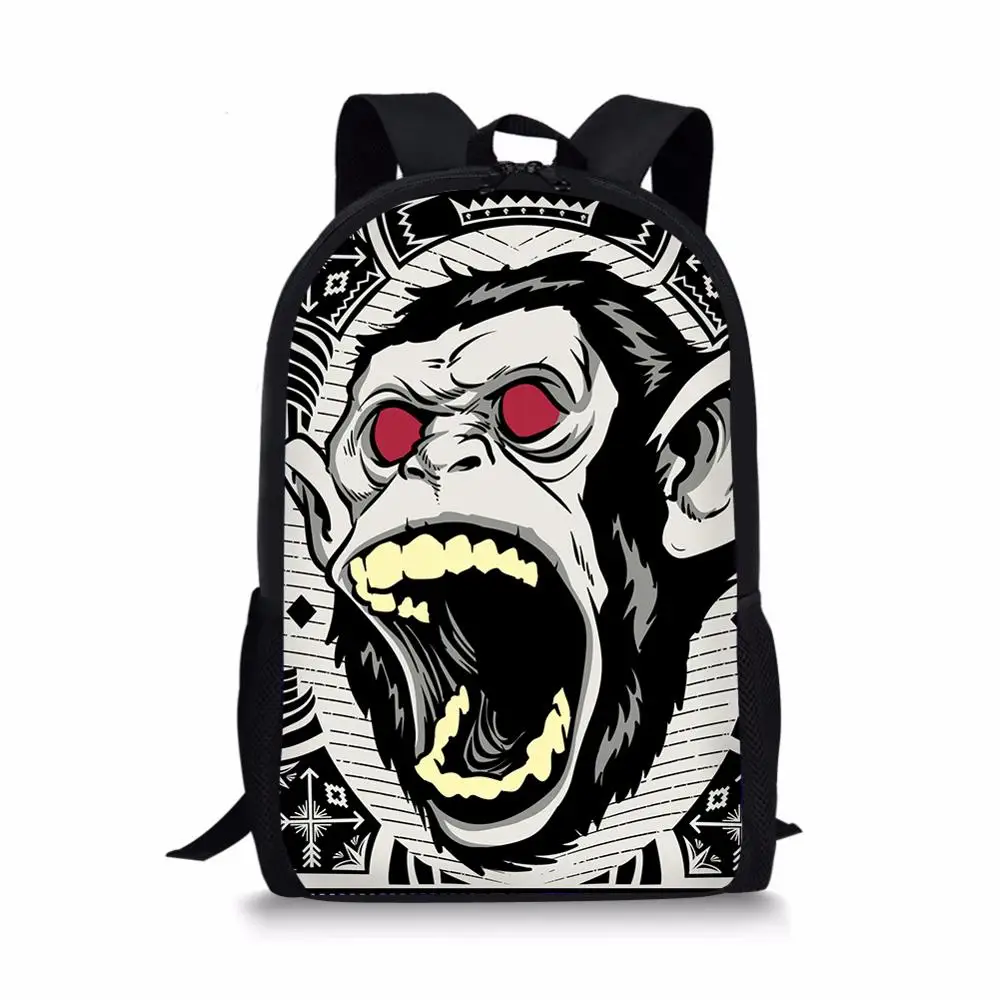 Customized scary animal orangutan printed backpack inch youth school bag travel bag computer bag Mochila Escolar
Customized scary animal orangutan printed backpack inch youth school bag travel bag computer bag Mochila Escolar