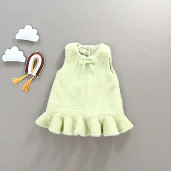 2019 Winter Girl Woolen Vest Dress Children's Clothing Pink Bow Ruffled Kids Outwear for Fall
2019 Winter Girl Woolen Vest Dress Children's Clothing Pink Bow Ruffled Kids Outwear for Fall