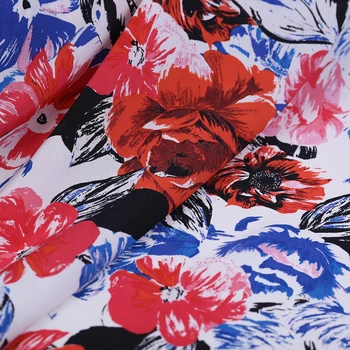 Pure Silk Fabric Floral Print wide 135cm 16MM Colorful Peony Digital Printing Crepe De Chine Shirt Fabric
Pure Silk Fabric Floral Print wide 135cm 16MM Colorful Peony Digital Printing Crepe De Chine Shirt Fabric