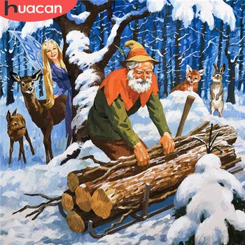 HUACAN Diamond Painting Christmas Santa Claus Diamond Embroidery Winter Landscape Mosaic Cross Stitch Deer Decor For Home
HUACAN Diamond Painting Christmas Santa Claus Diamond Embroidery Winter Landscape Mosaic Cross Stitch Deer Decor For Home