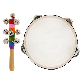 Musical Tambourine Percussion Drum Rainbow Hand Shake Rattle for Rhythm Beat 
Musical Tambourine Percussion Drum Rainbow Hand Shake Rattle for Rhythm Beat