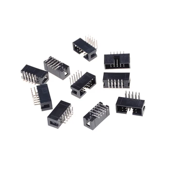10pcs 2.54mm Double-spaced Pin Male IDC Socket Box Header Connector DC3 10 Pin 2x5Pin Right Angle Double Row Pitch High Quality
10pcs 2.54mm Double-spaced Pin Male IDC Socket Box Header Connector DC3 10 Pin 2x5Pin Right Angle Double Row Pitch High Quality