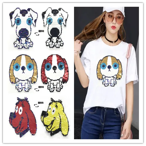 NEW Cartoon Dog Reversible Change color Sequins Sew On Patches for clothes DIY Patch Applique Bag Clothing Coat Sweater Crafts
NEW Cartoon Dog Reversible Change color Sequins Sew On Patches for clothes DIY Patch Applique Bag Clothing Coat Sweater Crafts