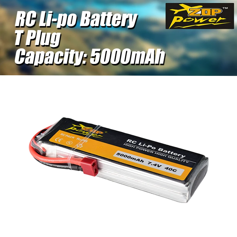 ZOP Power 7.4V 5000mAh 40C 2S Lipo Battery with T Plug Replacement Battery for RC Racing Drone Quadcopter Helicopter Car Boat
ZOP Power 7.4V 5000mAh 40C 2S Lipo Battery with T Plug Replacement Battery for RC Racing Drone Quadcopter Helicopter Car Boat