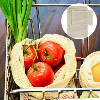Reusable Cotton Mesh Produce Food Bags Natural Washable Kitchen Fruit Vegetable 
Reusable Cotton Mesh Produce Food Bags Natural Washable Kitchen Fruit Vegetable