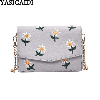 YASICAIDI Embroidery Chain Shoulder Bag Floral Pattern PU Leather Flap Pocket Messenger Bag Small Crossbody Bags For Women 2020
YASICAIDI Embroidery Chain Shoulder Bag Floral Pattern PU Leather Flap Pocket Messenger Bag Small Crossbody Bags For Women 2020