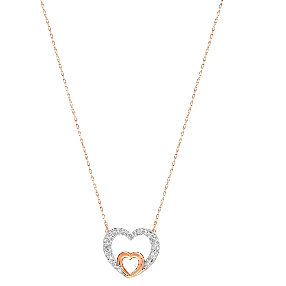 

SWA RO 2019 New DEAR MEDIUM Heart Necklace Women's High Quality 1:1 Shining Transparent Crystal Gives Lovers the Best Gift