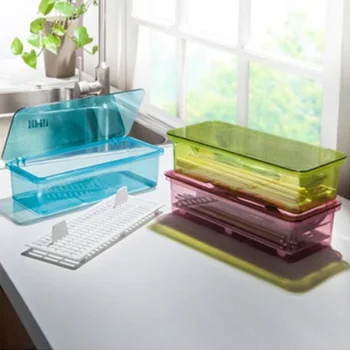 Drain Tableware Storage Box Plastic Transparent Dust-Proof Drying Chopsticks Cage Multifunction Bacteriostatic Kitchen Organizer
Drain Tableware Storage Box Plastic Transparent Dust-Proof Drying Chopsticks Cage Multifunction Bacteriostatic Kitchen Organizer