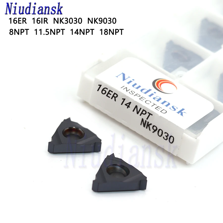 16ER 16IR 8NPT 11.5NPT 14NPT 18NPT NK3030 NK9030 carbide inserts Thread Turning cutting tool 100%Original CNC Lathe Thread Tool
16ER 16IR 8NPT 11.5NPT 14NPT 18NPT NK3030 NK9030 carbide inserts Thread Turning cutting tool 100%Original CNC Lathe Thread Tool