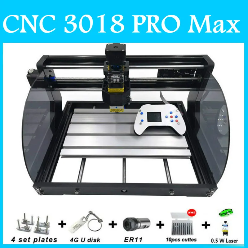 New CNC 3018 PRO Max Laser Engraver Wood Router Machine GRBL ER11 DIY Engraving Machine For Wood PCB Mini Engraver With Offline
New CNC 3018 PRO Max Laser Engraver Wood Router Machine GRBL ER11 DIY Engraving Machine For Wood PCB Mini Engraver With Offline
