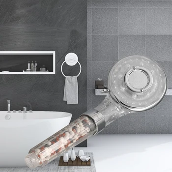 Handheld High Pressure Negative Ion Shower Head Practical Convenient Durable Classic Bathroom Water Saving Filter
Handheld High Pressure Negative Ion Shower Head Practical Convenient Durable Classic Bathroom Water Saving Filter