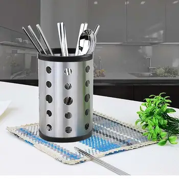 Stainless Steel Kitchen Utensils Round Drain Chop Chopsticks Household Drain Rack Kitchen Bucket Kitchenware Storage Box
Stainless Steel Kitchen Utensils Round Drain Chop Chopsticks Household Drain Rack Kitchen Bucket Kitchenware Storage Box