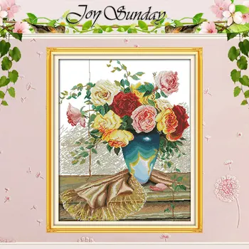 Colorful Roses Patterns Counted Cross Stitch 11CT 14CT Cross Stitch Set Wholesale Flower Cross-stitch Kit Embroidery Needlework
Colorful Roses Patterns Counted Cross Stitch 11CT 14CT Cross Stitch Set Wholesale Flower Cross-stitch Kit Embroidery Needlework