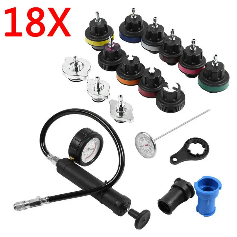 For Car Leak Detector Kit Cooling System Water Pump Gauge Radiator Pressure Tester
For Car Leak Detector Kit Cooling System Water Pump Gauge Radiator Pressure Tester