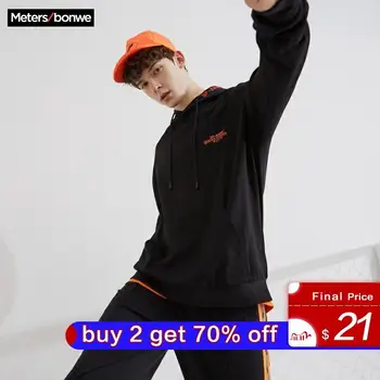 Metersbonwe spring Basic Hoodies Male Sweatshirts High Quality Letter print Fashion Men Hooded Handsome Skateboard Hoodies
Metersbonwe spring Basic Hoodies Male Sweatshirts High Quality Letter print Fashion Men Hooded Handsome Skateboard Hoodies