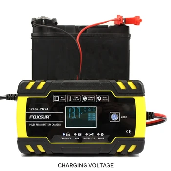 Multi-Purpose Automatic Electronic Car Battery Charger 12V 24V Fast Trickle Pulse Modes 8 AMP Smart Charging NEW
Multi-Purpose Automatic Electronic Car Battery Charger 12V 24V Fast Trickle Pulse Modes 8 AMP Smart Charging NEW