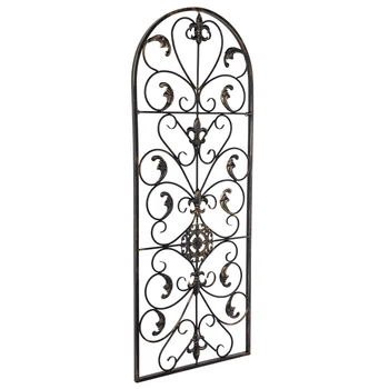 41.5" Semi-Circular Retro Decorative Spanish Arch Wall Art Victorian Style Iron Ornament
41.5" Semi-Circular Retro Decorative Spanish Arch Wall Art Victorian Style Iron Ornament